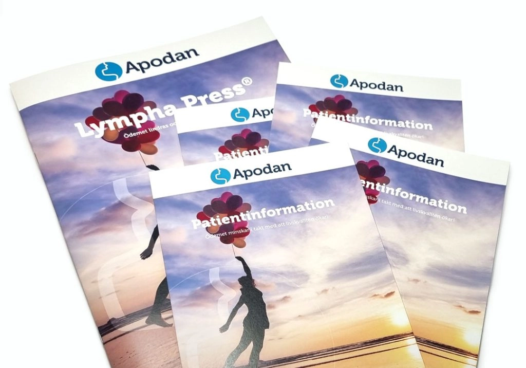 Trykte hæfter med patientinformation fra Apodan